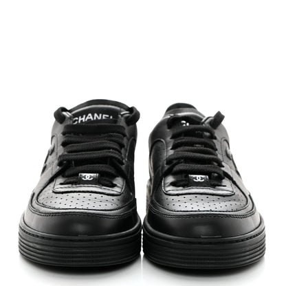 Chanel Calfskin CC Womens Sneakers 35 Black 2 of 10