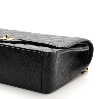 Chanel Caviar Quilted Maxi Double Flap Black 10 of 11