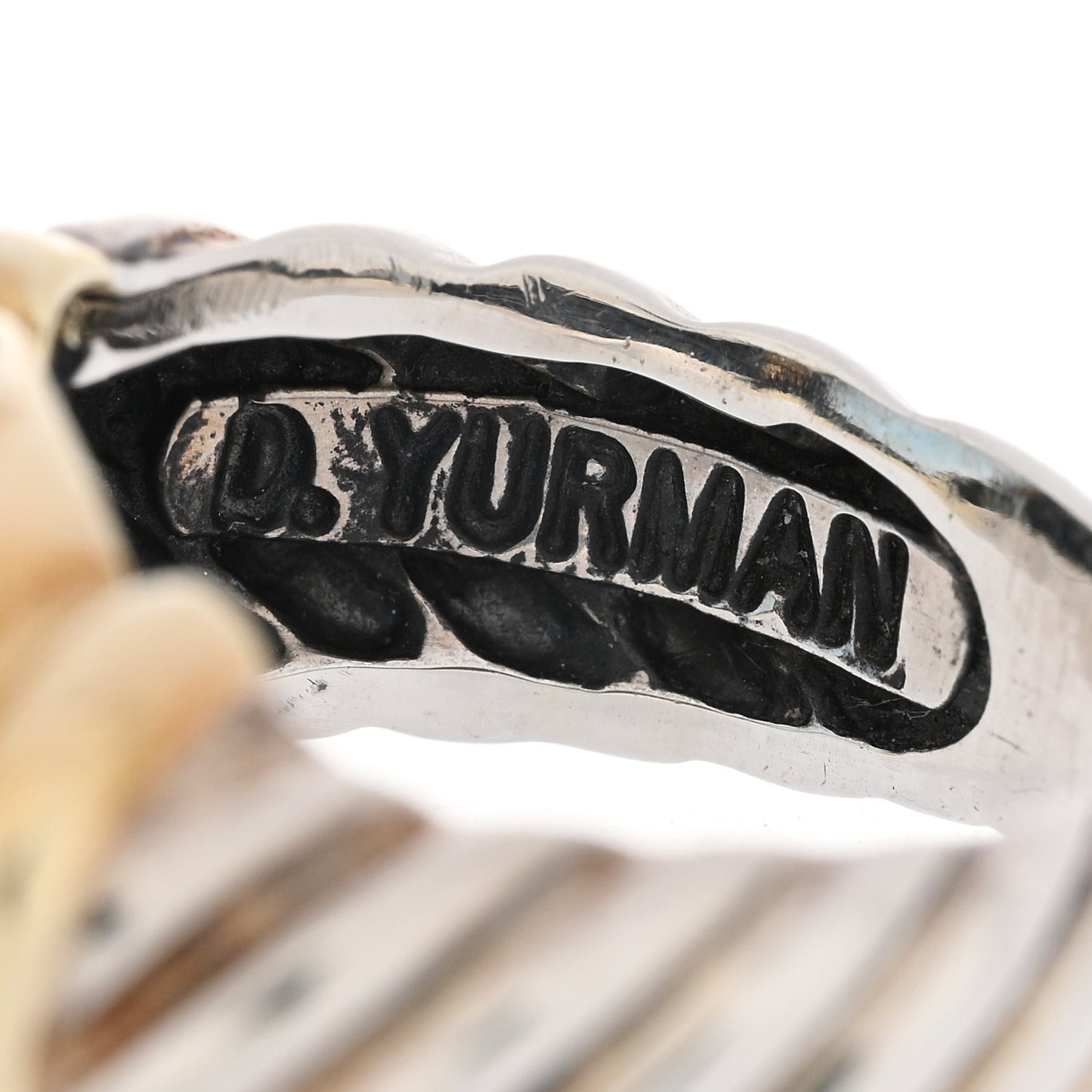 Sterling Silver 14K Yellow Gold Blue Topaz 14mm Noblesse Ring 49 4.75