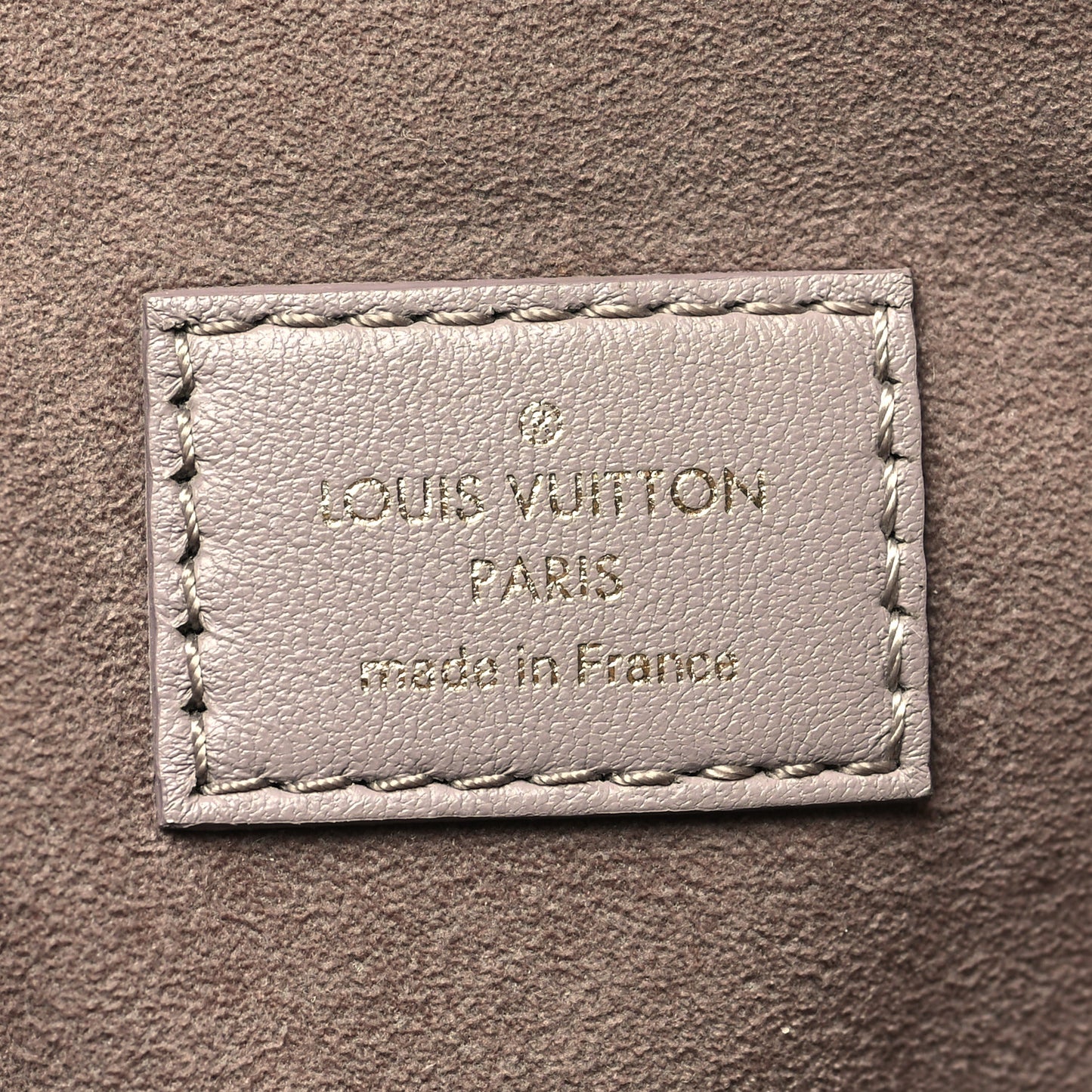 Lambskin Embossed Monogram Coussin MM Grey