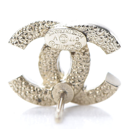 Chanel Crystal Timeless CC Earrings Light Gold 4 of 5