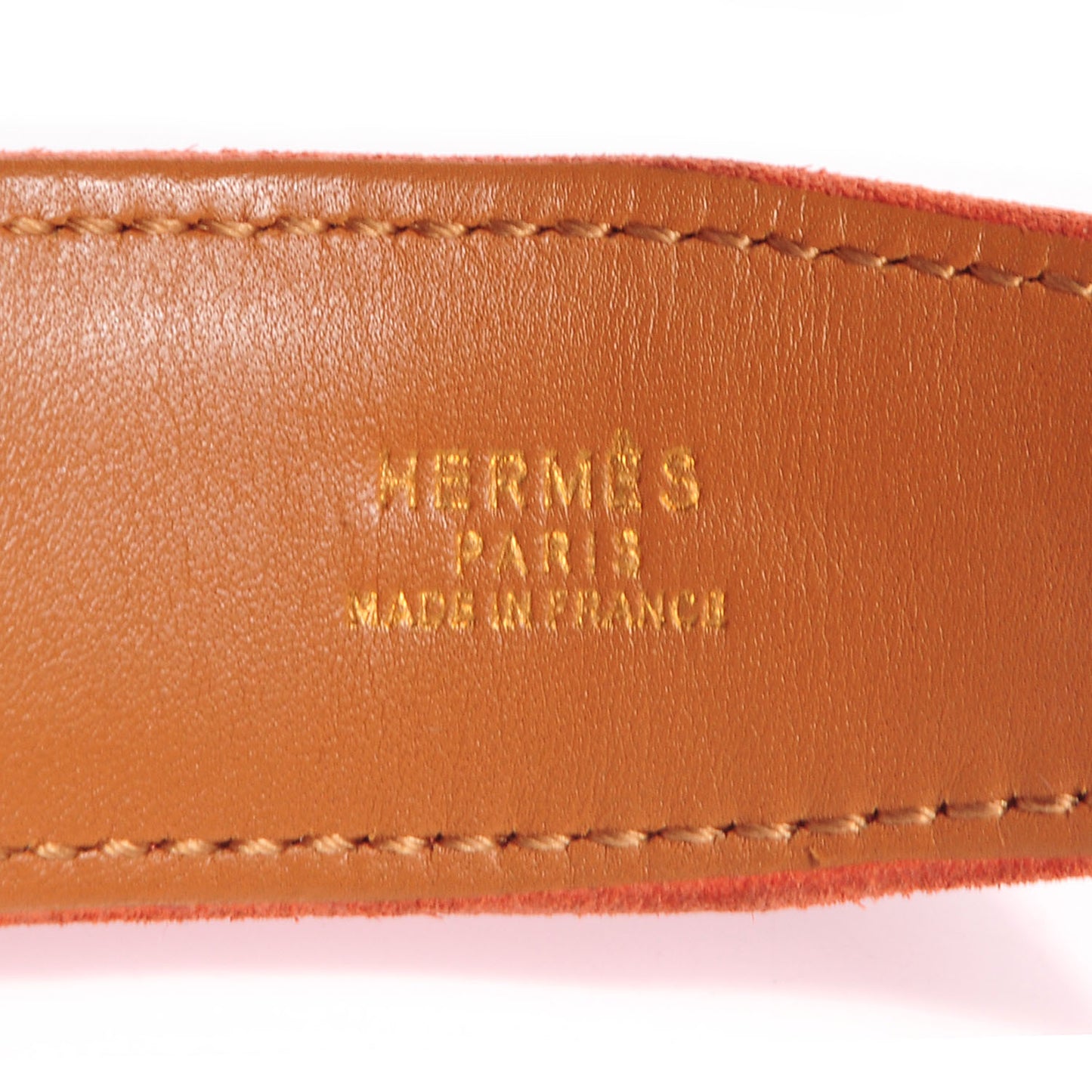 Veau Doblis Box Reversible Polished Constance 32mm H Belt 70 Rosy Gold