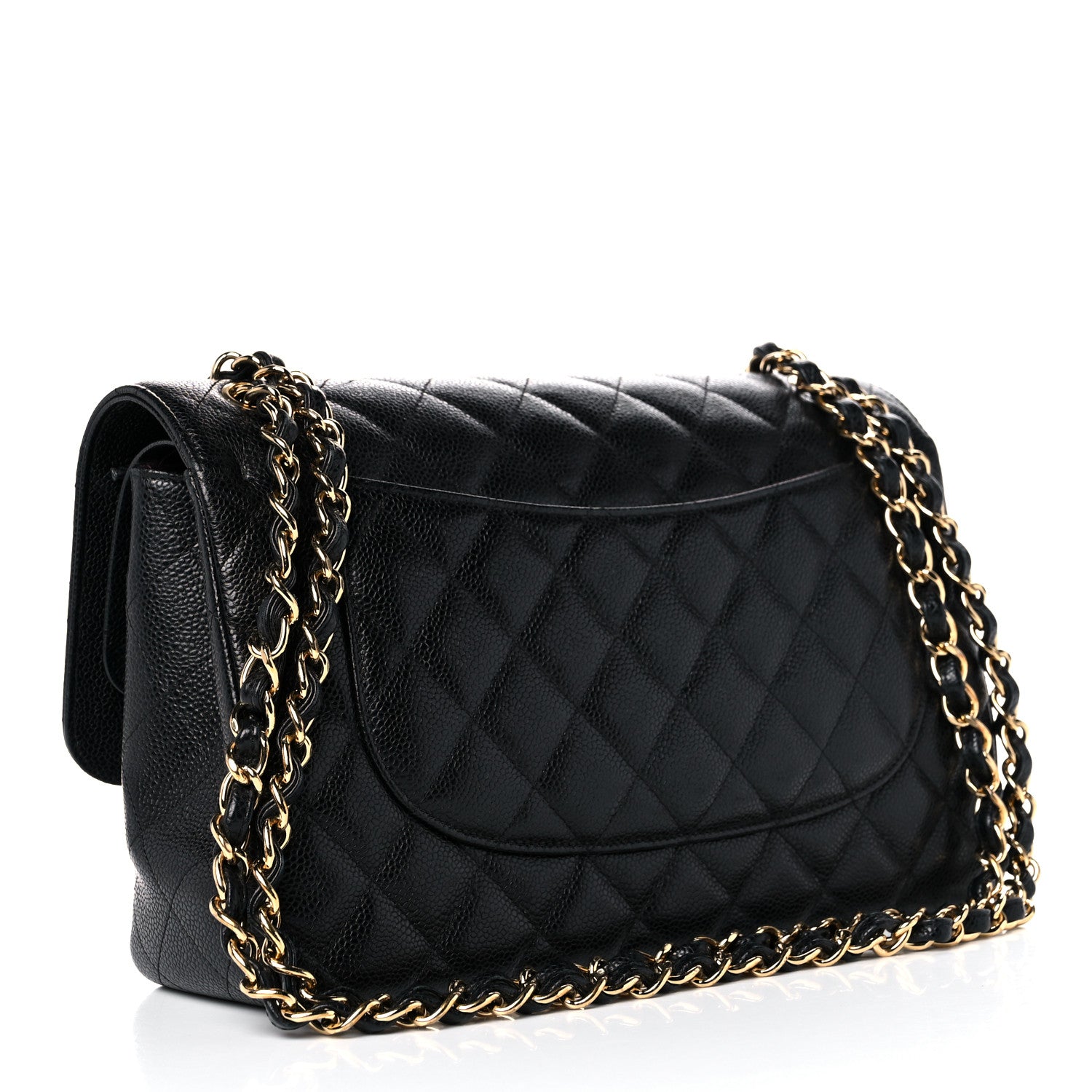 Chanel Caviar Quilted Jumbo Double Flap Black 2 of 19