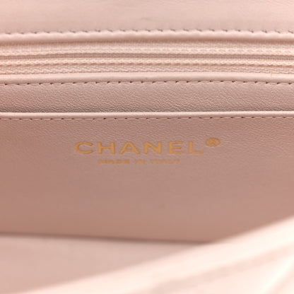 Chanel Lambskin Quilted Mini Rectangular Flap Light Pink 6 of 13