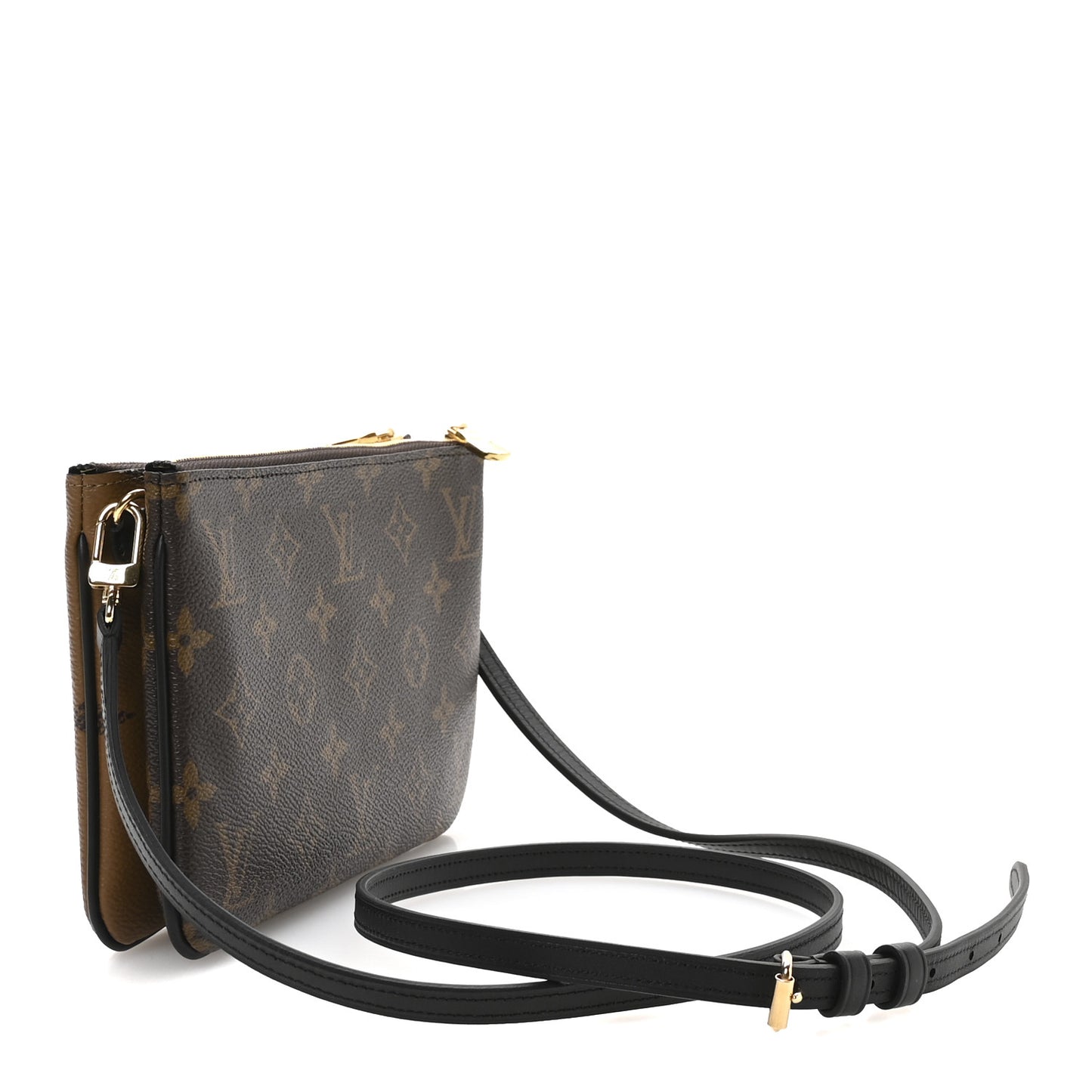 Reverse Monogram Giant Double Zip Pochette