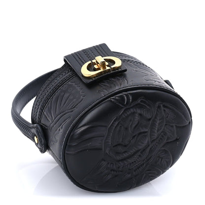 Christian Dior Calfskin Embossed Jardin Botanique Micro Vanity Case Black 3 of 7
