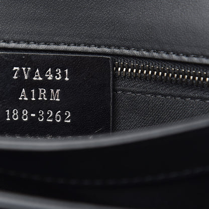 Fendi Vitello Century Grace FF Embossed Top Handle Clutch Black 7 of 9