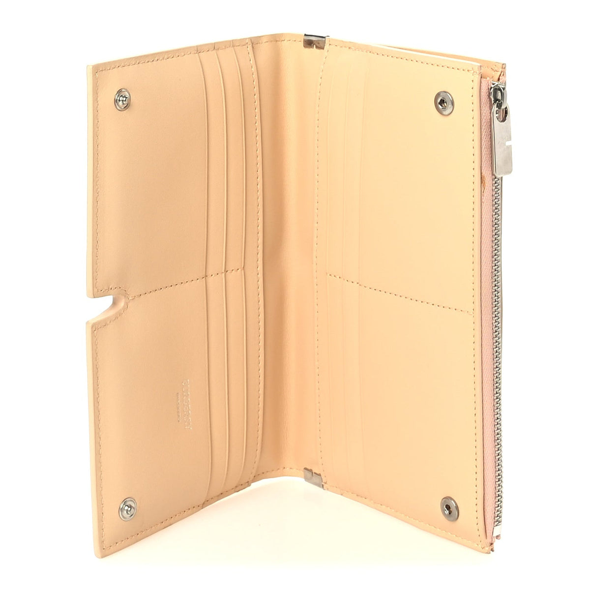 Lambskin Snip Wallet Peach