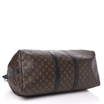 Louis Vuitton Monogram Macassar Keepall Bandouliere 55 3 of 12