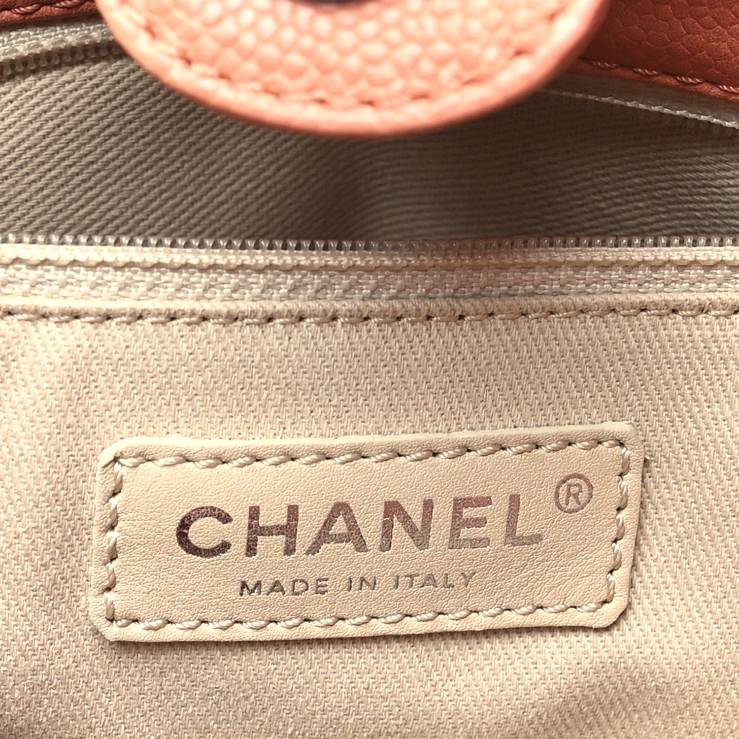 Chanel Caviar Quilted Petit Shopping Tote PST Pink 6 of 7