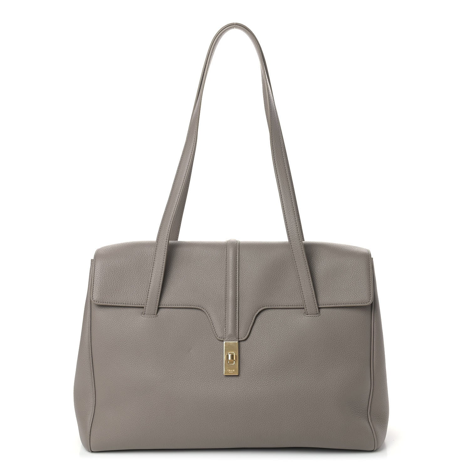 Celine Supple Grained Calfskin Large Soft 16 Bag Pebble 1 of 13