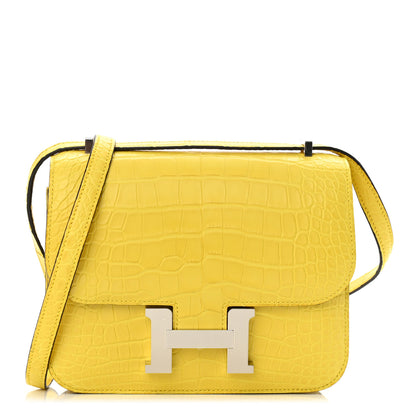 Hermes Matte Alligator Constance 18 Mimosa 1 of 9