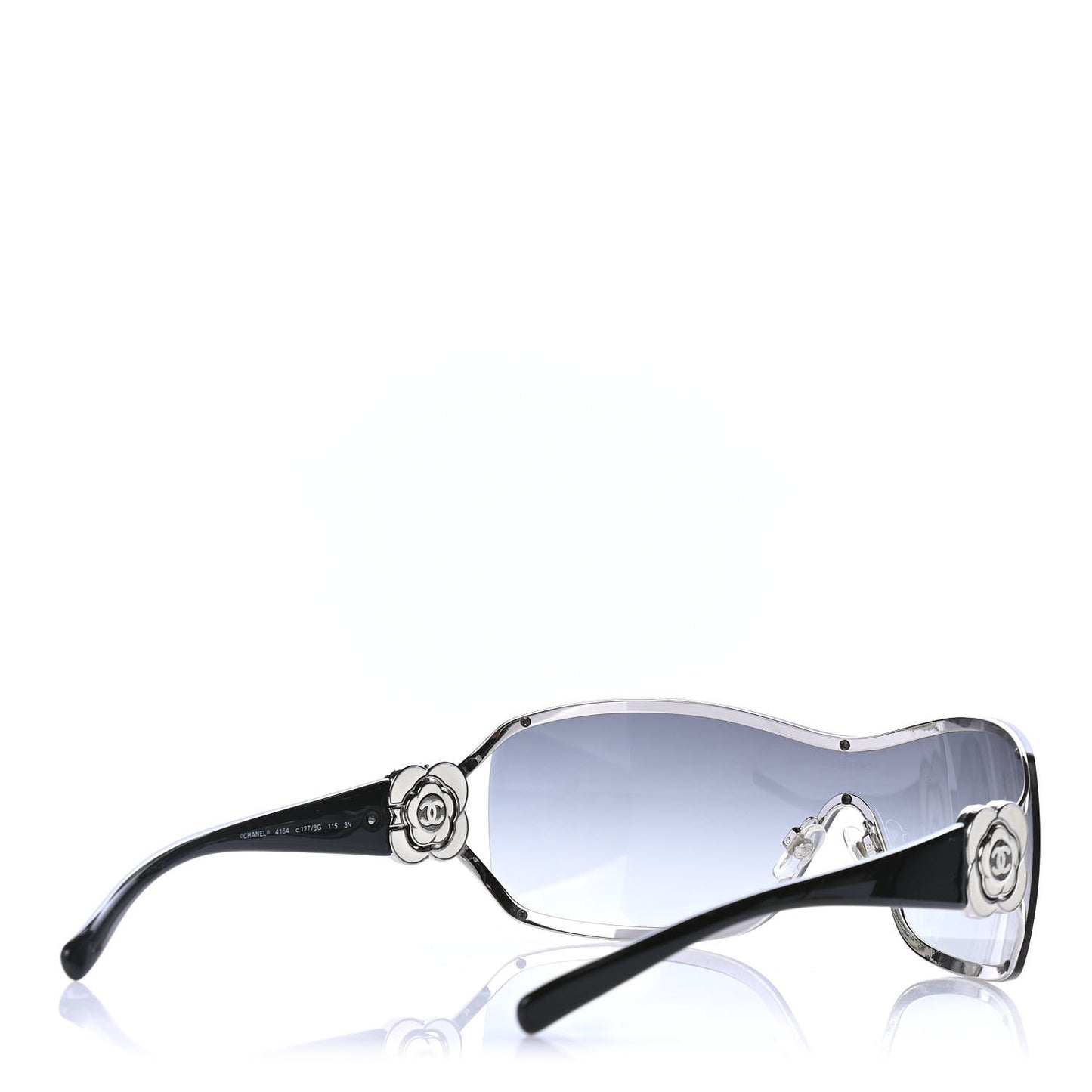 Swarovski Crystal Camellia CC Sunglasses 4164-B Black