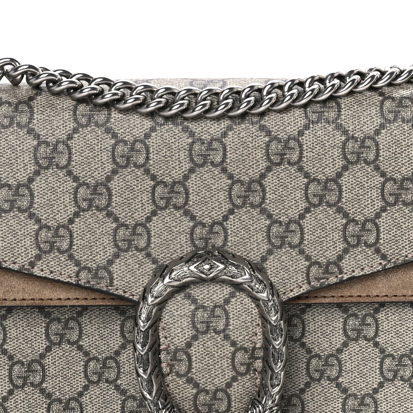 GG Supreme Monogram Small Dionysus Shoulder Bag Taupe