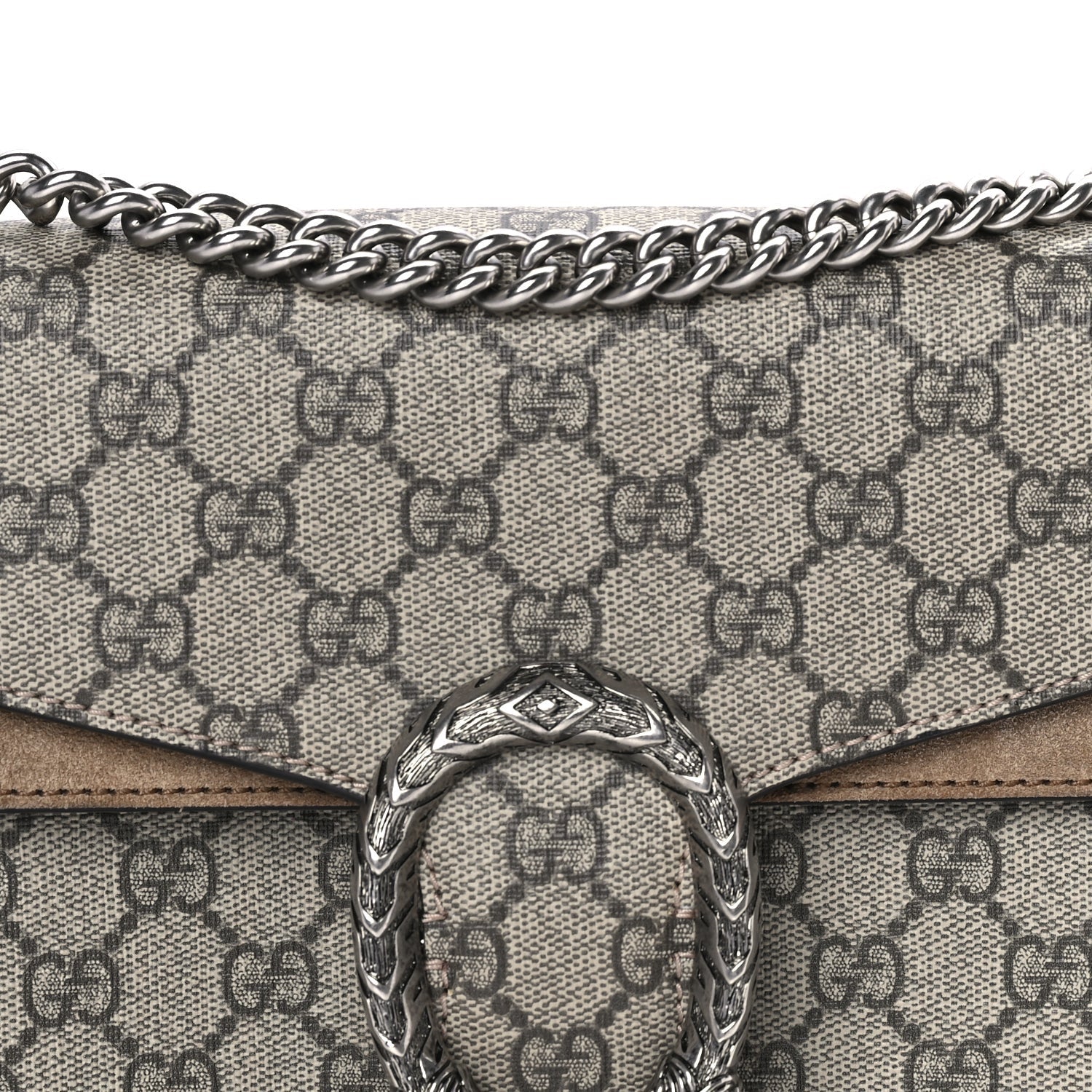 Gucci GG Supreme Monogram Small Dionysus Shoulder Bag Taupe 6 of 7