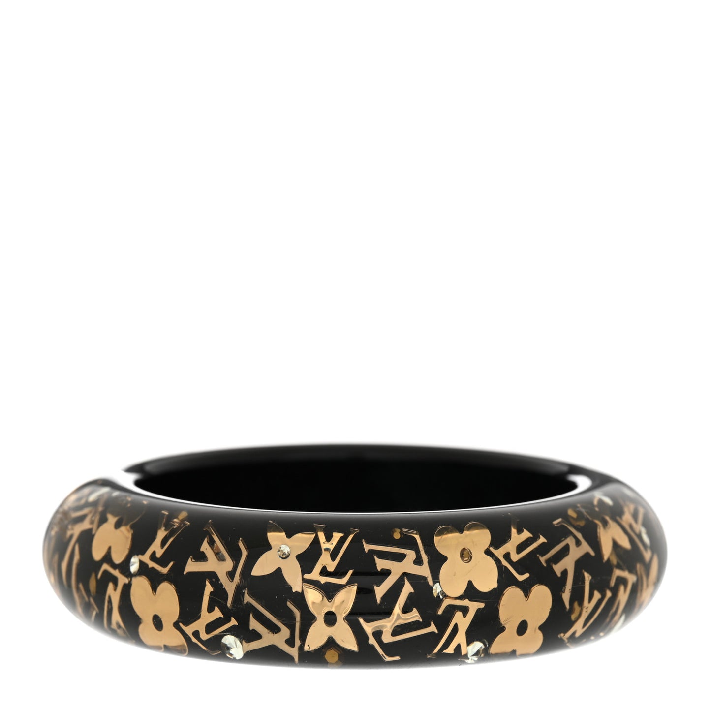 Resin Swarovski Inclusion Bracelet GM Black