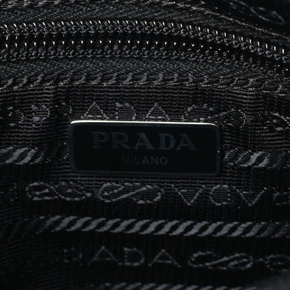 Prada Re-Nylon Saffiano Pouch Wristlet Black 5 of 6