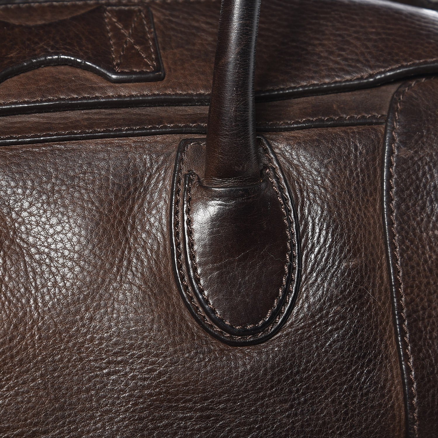 Celine Pebbled Calfskin Mini Luggage Brown 11 of 16