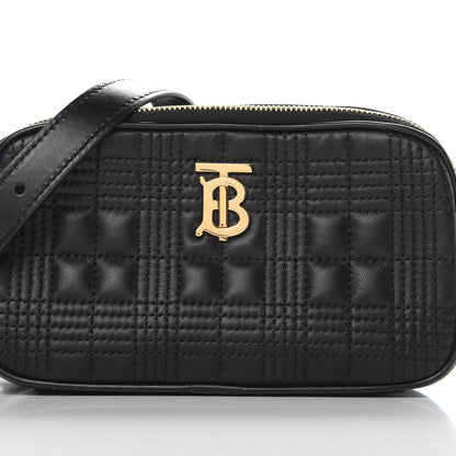 Burberry Lambskin Quilted Mini Camera Bag Black 9 of 15