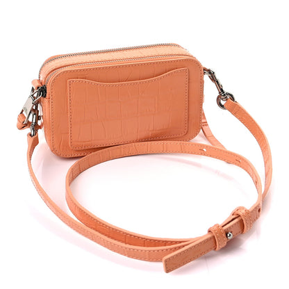 Marc Jacobs Calfskin Croc Embossed Snapshot Camera Bag  Orange 2 of 7