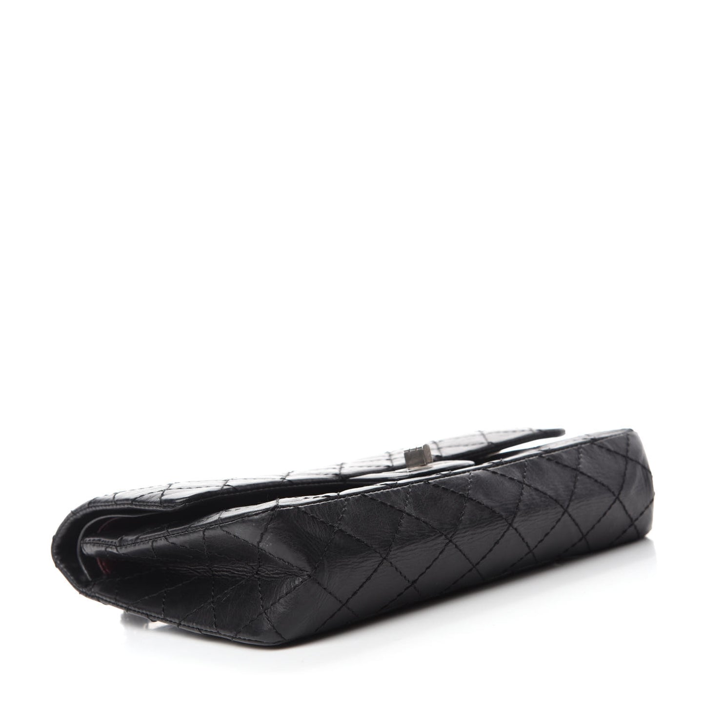 Aged Calfskin Quilted 2.55 Reissue 225 Flap Black