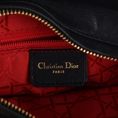 Christian Dior Lambskin Cannage Medium Lady Dior Black 6 of 8