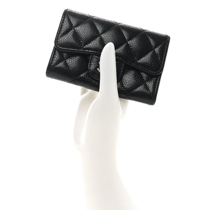 Chanel Caviar Quilted Flap Card Holder Black 4 of 7