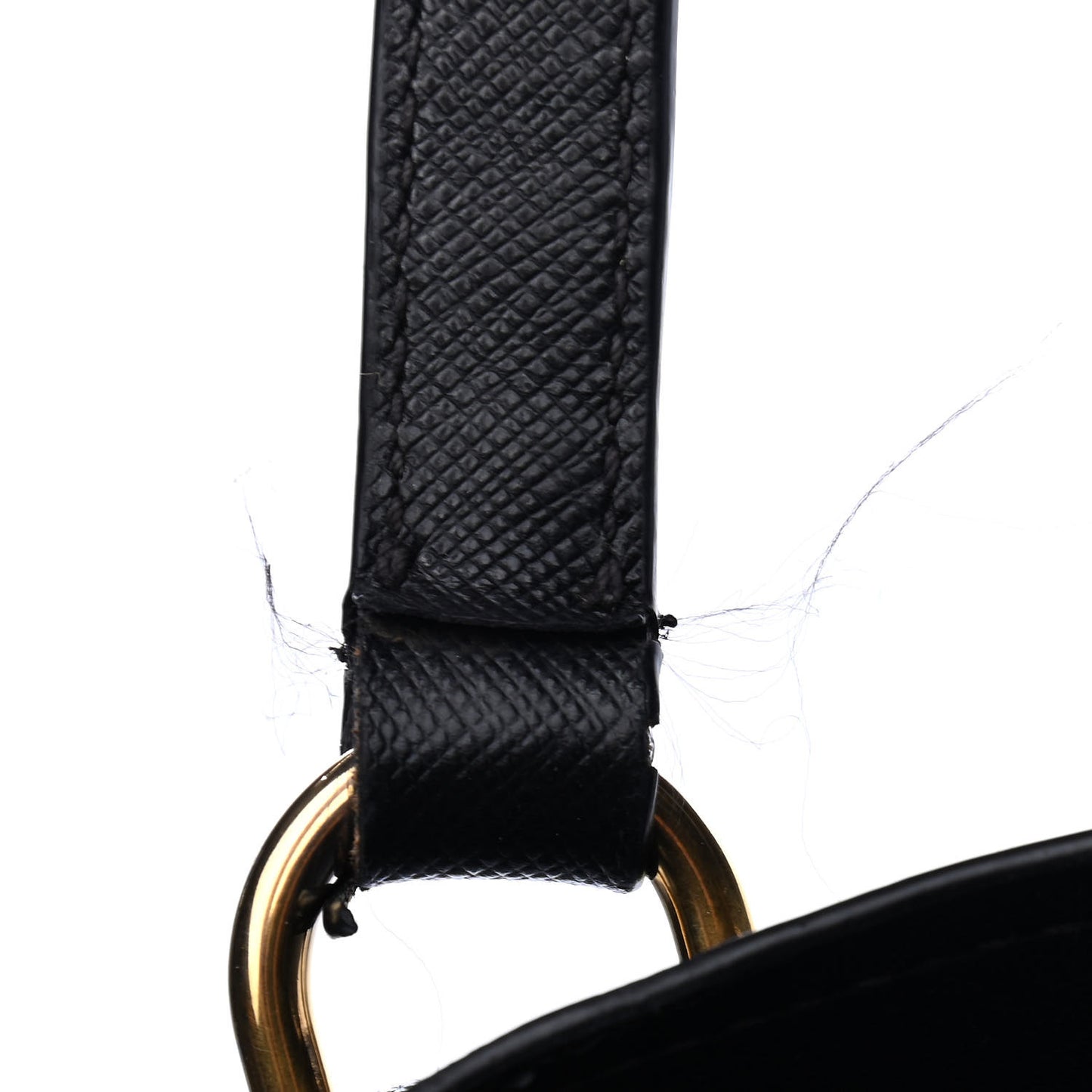 Saffiano Perforated Tote Black