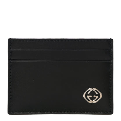 Gucci Calfskin GG Card Holder Black 1 of 10