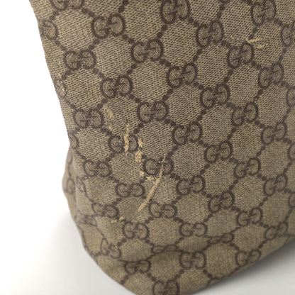 Gucci GG Plus Monogram Medium Zippered Shopping Tote Dark Brown 11 of 12