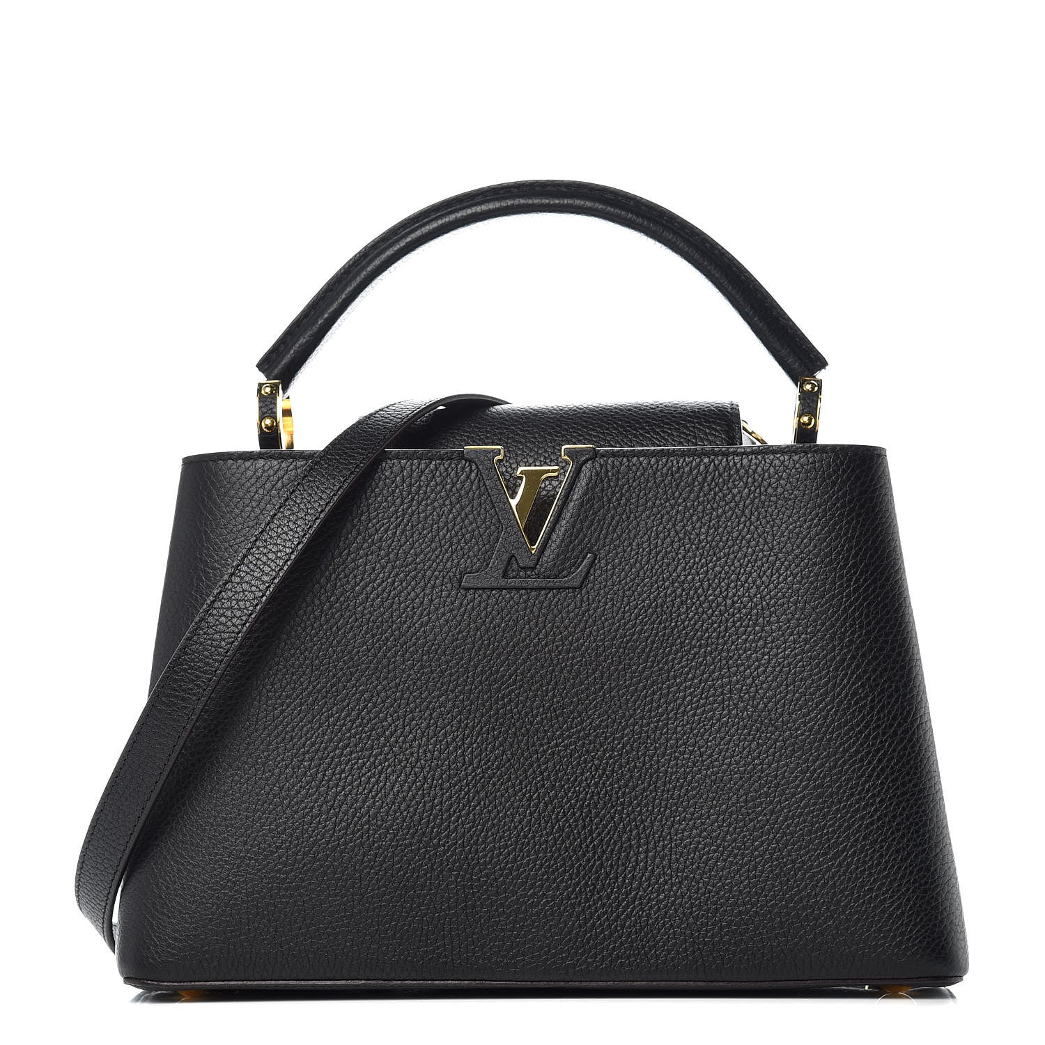 Louis Vuitton Taurillon Capucines PM Black 1 of 9