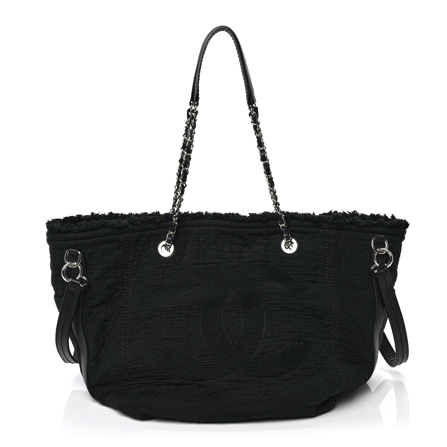 Chanel Canvas Small Double Face Tote  Black 1 of 8