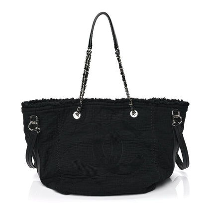 Chanel Canvas Small Double Face Tote  Black 1 of 8