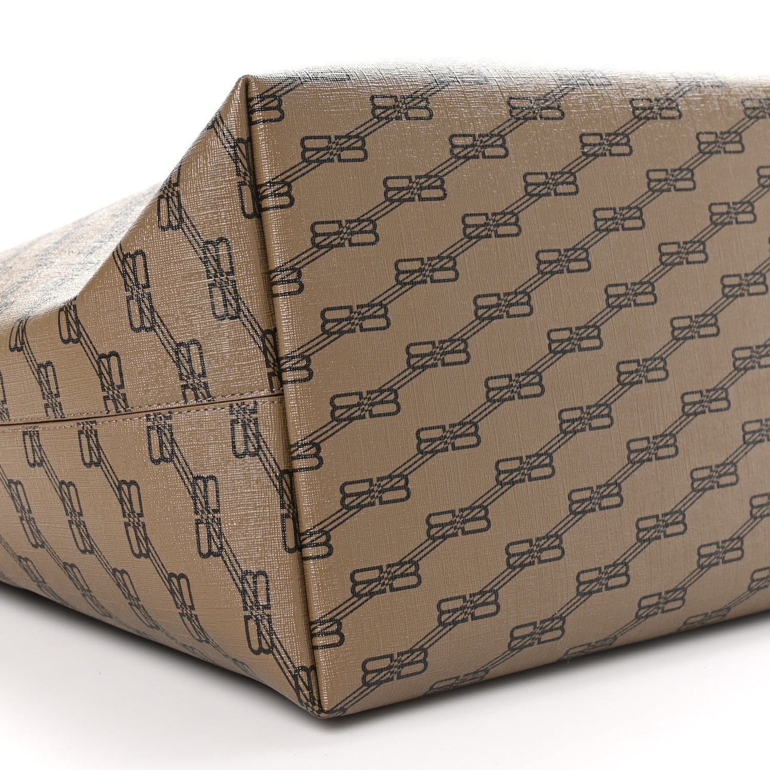 Balenciaga Coated Canvas BB Monogram Large Signature East West Shopper Bag Beige Brown 9 of 10