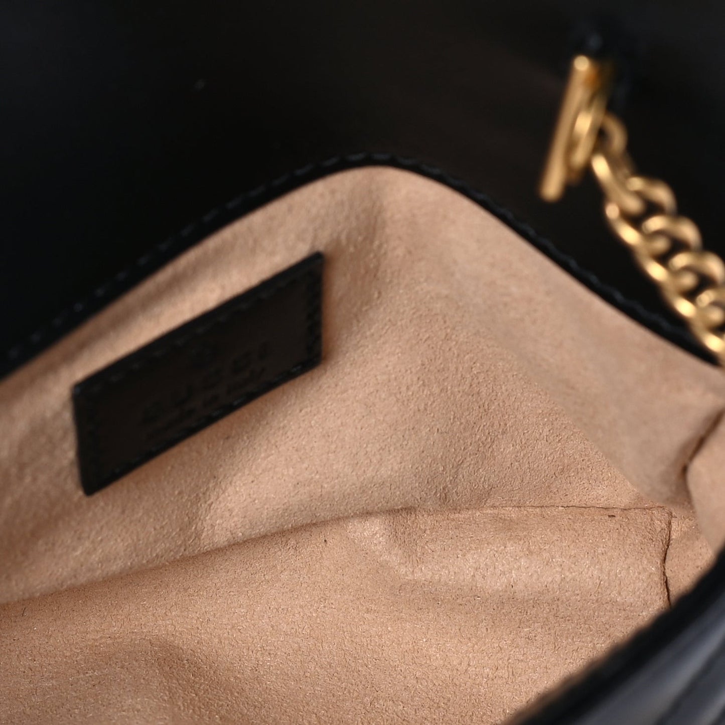 Calfskin Matelasse Super Mini GG Marmont Shoulder Bag  Black