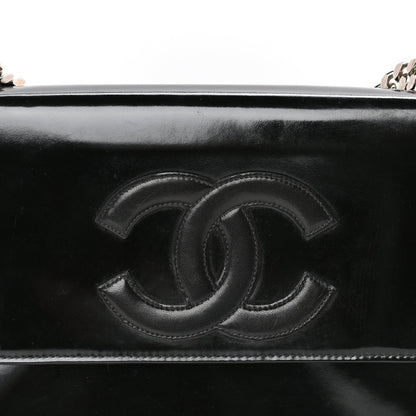 Chanel Lambskin Patent CC Flap Bag  Black 7 of 9