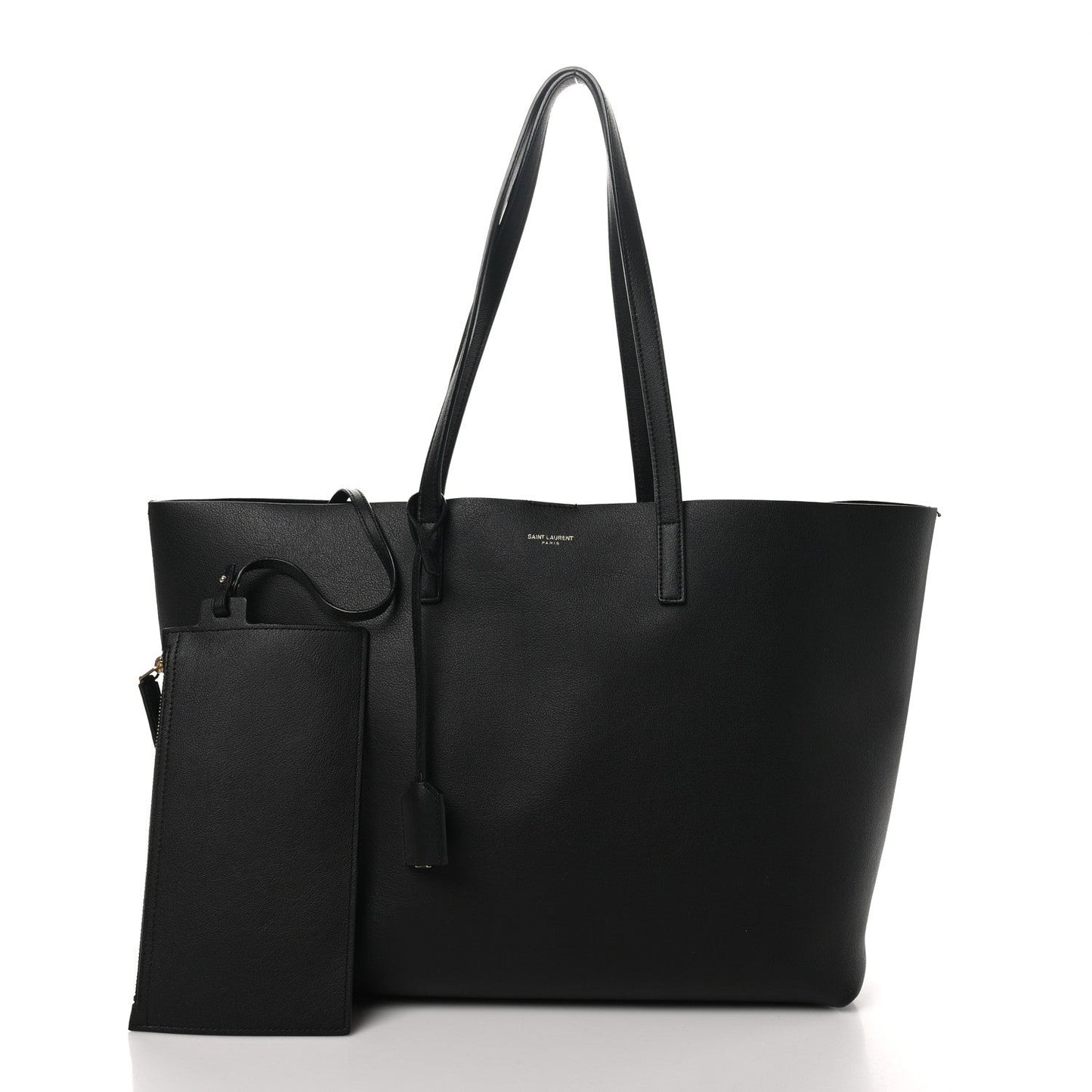 Calfskin Large Shopping Tote Black