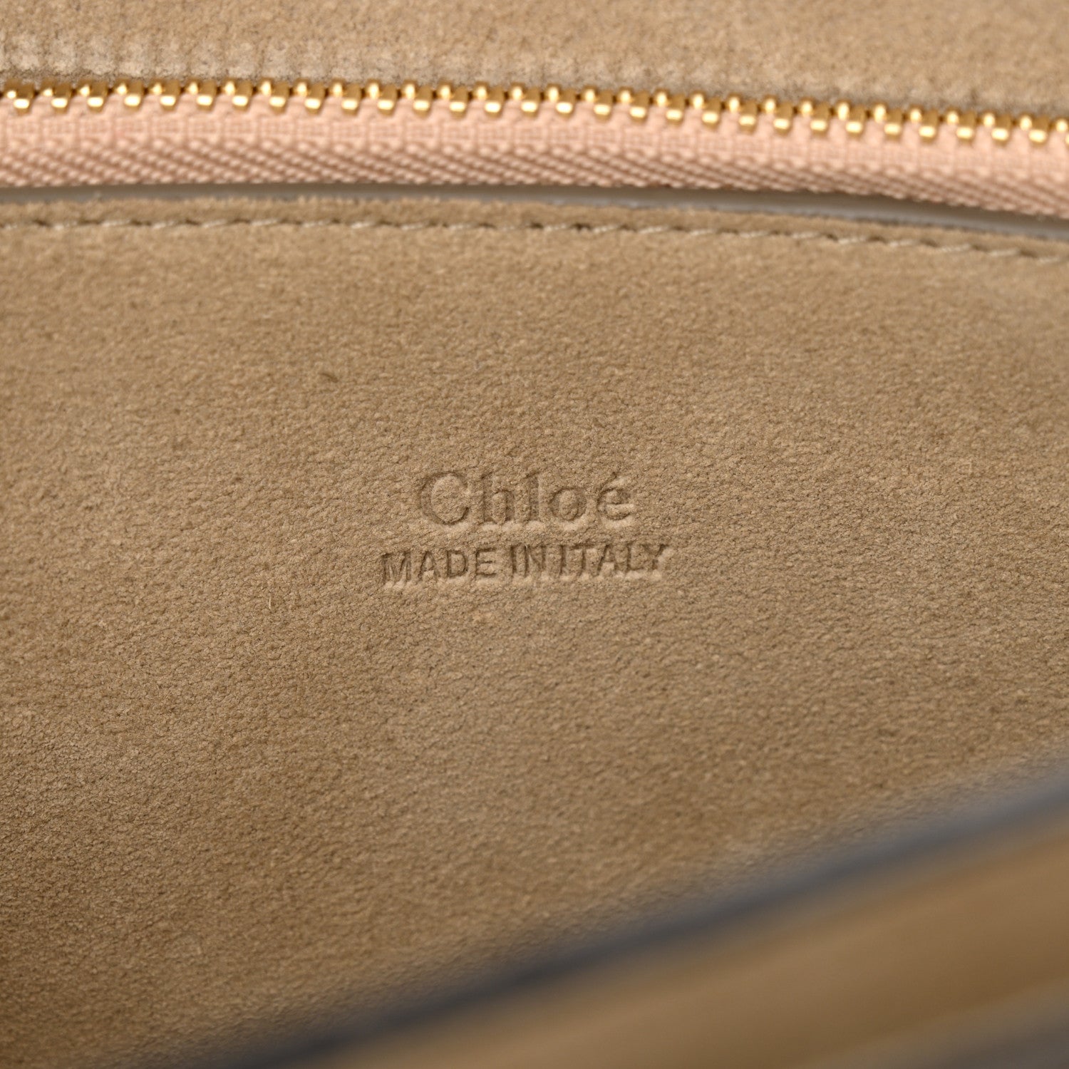 Chloe Calfskin Suede Medium Faye Shoulder Bag Motty Grey 7 of 11