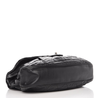 Chanel Calfskin Coco Pleats Flap Black 4 of 10