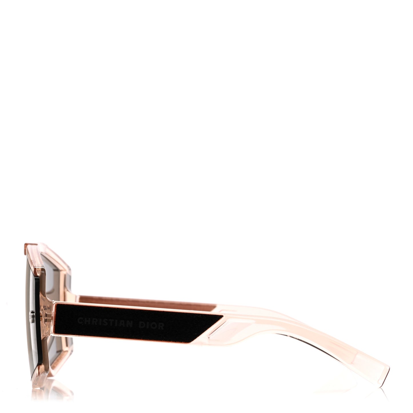 Acetate Diorxtrem MU Oblique Mask Sunglasses Crystal Rose Gold