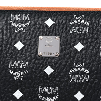 MCM Visetos Wristlet Pouch Black 9 of 9