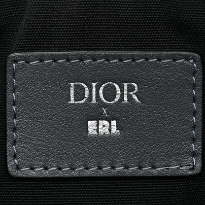 Christian Dior X ERL Technical Fabric Oblique Pouch Light Blue 6 of 9