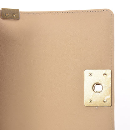 Chanel Calfskin Quilted Small Boy Handle Flap Beige 11 of 12