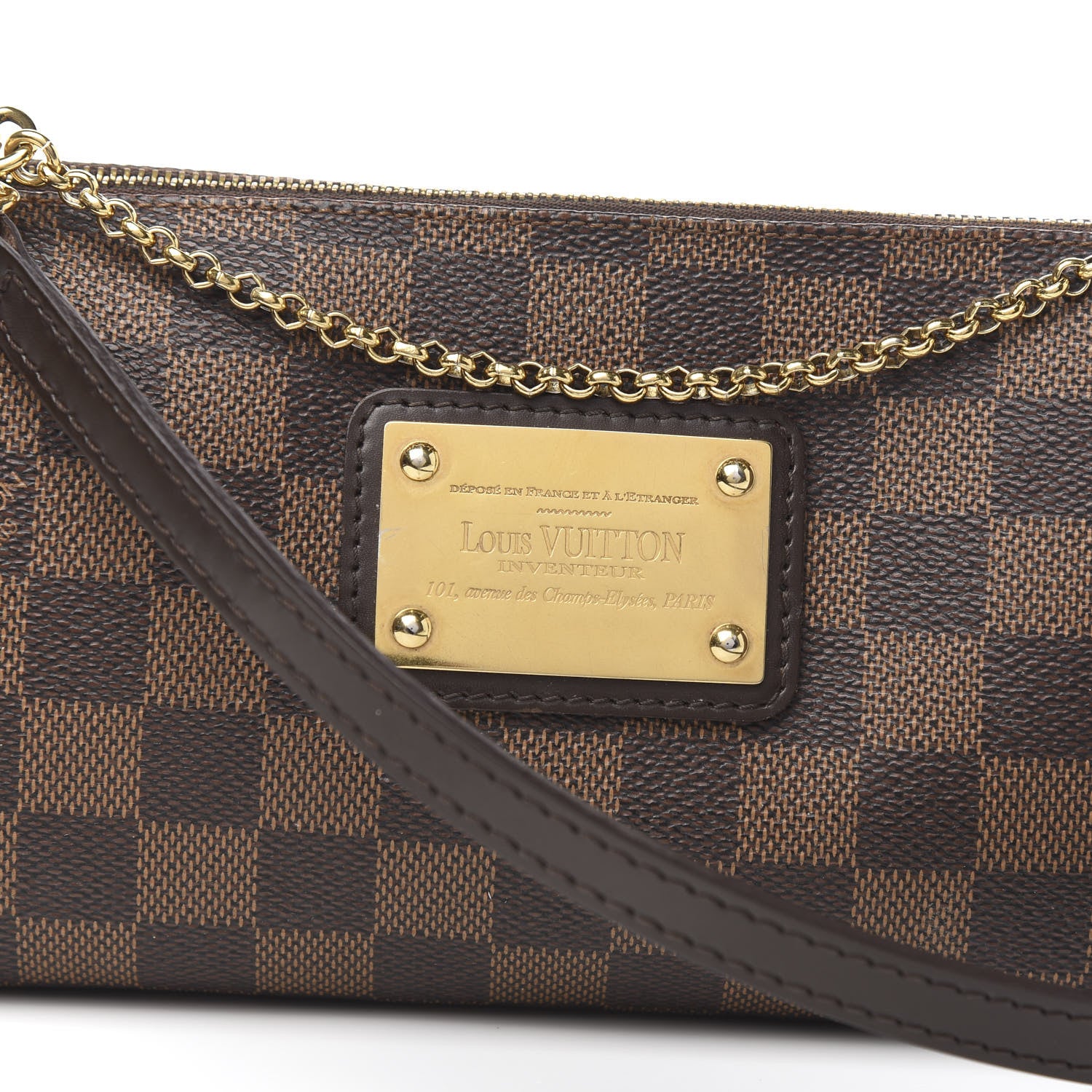 Louis Vuitton Damier Ebene Eva Clutch 10 of 11