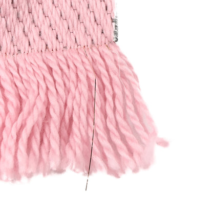 Louis Vuitton Wool Silk Logomania Shine Scarf Pink 4 of 5