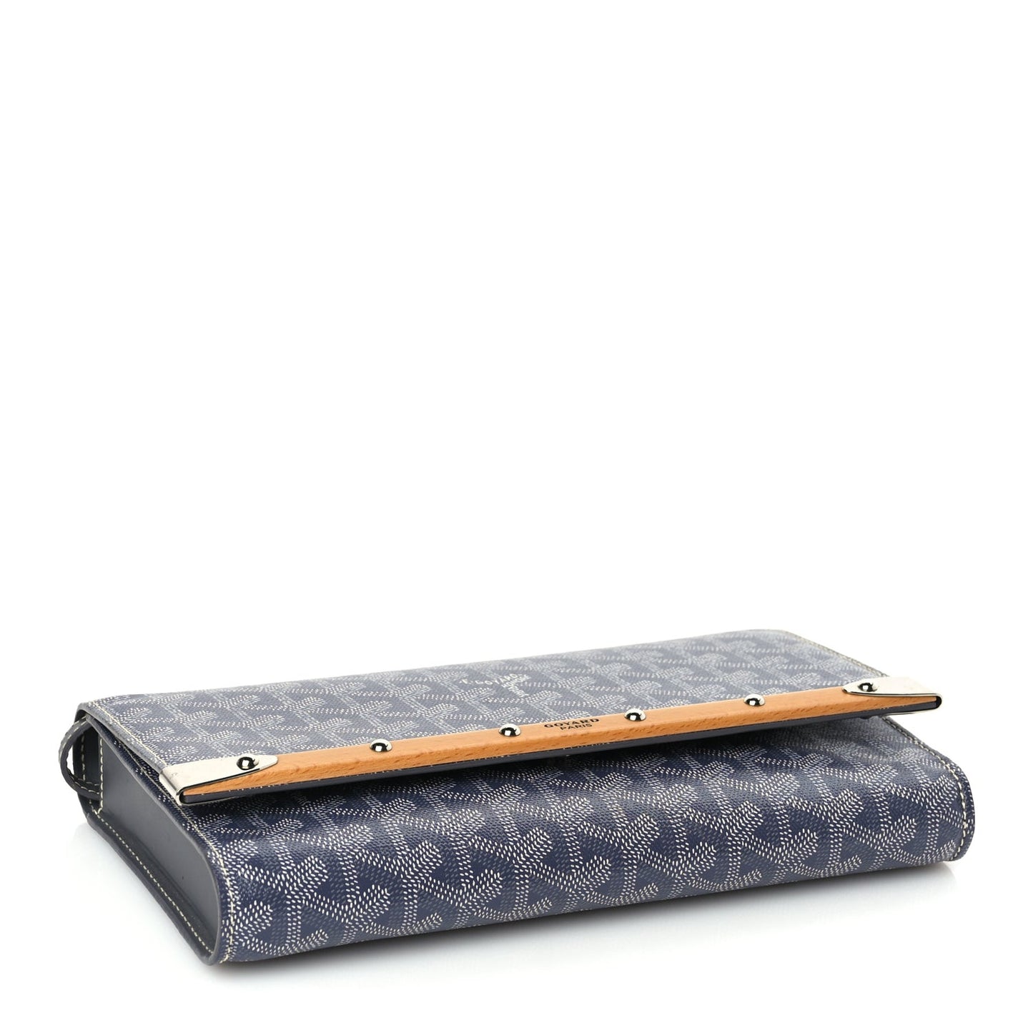 ine Monte Carlo Bois Clutch With Strap Gray