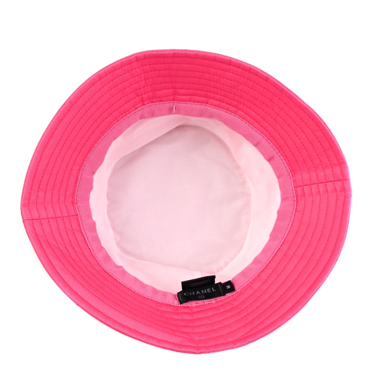 Chanel Canvas CC Bucket Hat M Fuchsia Orange 4 of 6