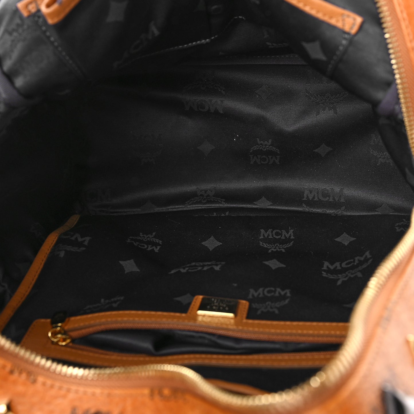 Visetos Studded Medium Stark M Backpack Cognac