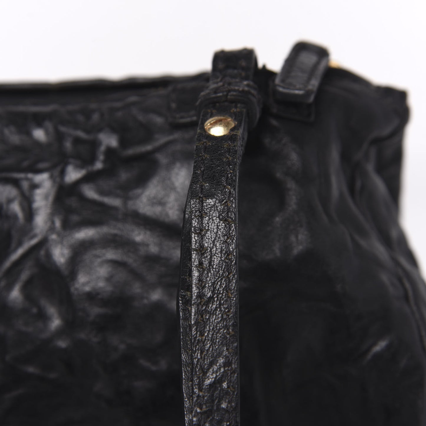 Tumbled Sheepskin Mini Pandora Black