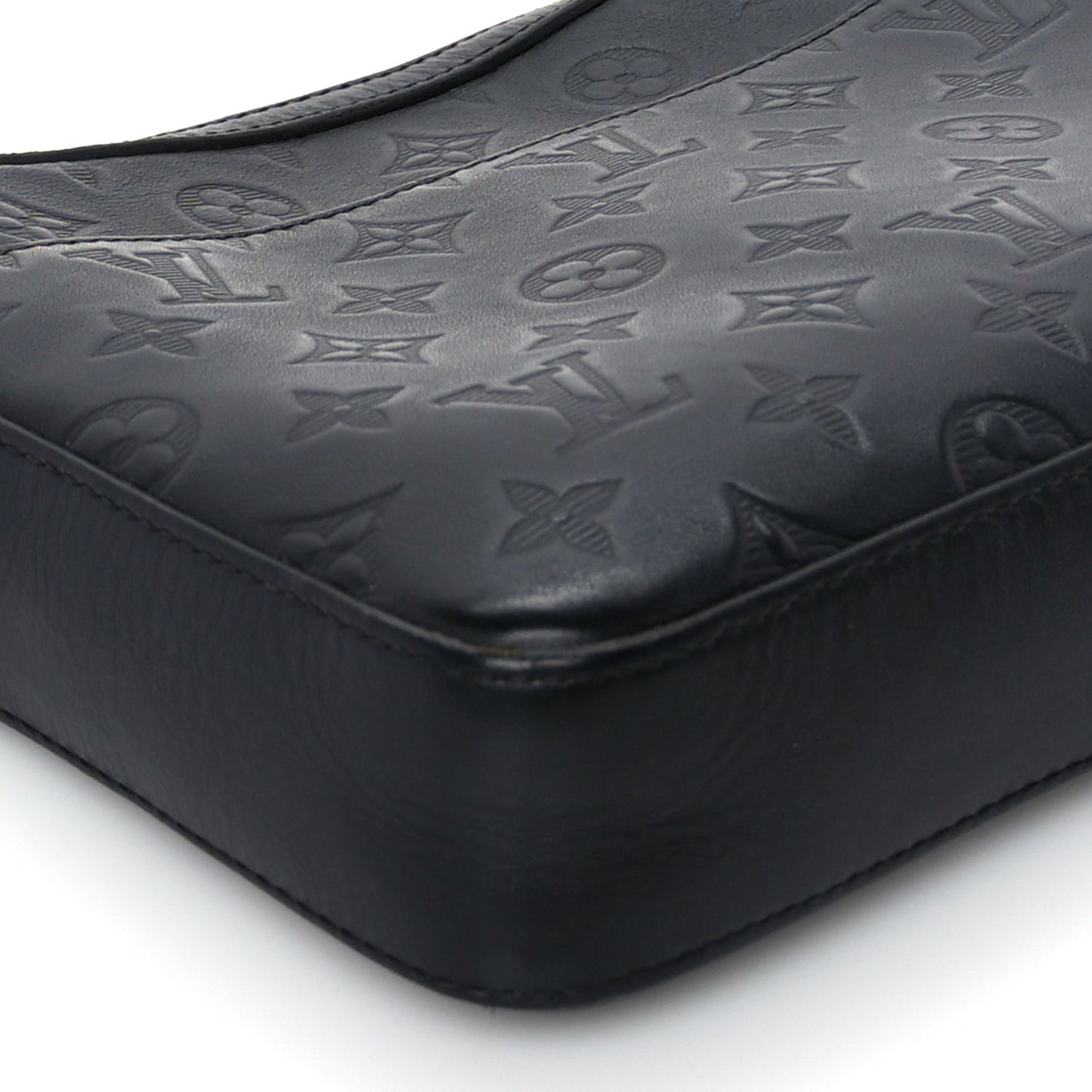 Calfskin Monogram Shadow Duo Messenger Black Black